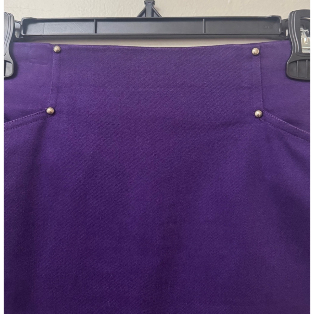 Women's Christian Dior Purple Pencil Cotton Skirt Size 6 - Picture 2 of 9